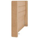 Ver mais imagens de Kit Cabeceira Cama Box Paris 160 Cm com Puff Recamier Itália P05 Bouclê Mostarda - Lyam Decor