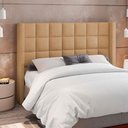 Ver imagem 2 de Kit Cabeceira Cama Box Paris 160 Cm com Puff Recamier Itália P05 Bouclê Mostarda - Lyam Decor