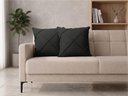 Ver imagem 5 de Kit 2 Capas de Almofada Lunna Suede 45x45 Drapeada Luxo - Chumbo