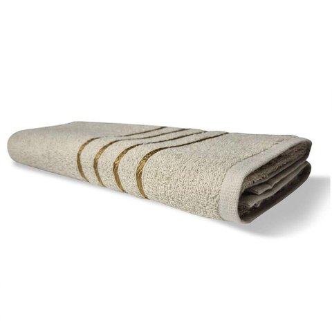 Jogo de Toalha 2 Banho 2 Rosto - 4pçs Coleção Dubai 100% Algodão Bege