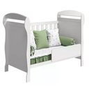 Ver imagem 2 de Berço Mini Cama Danny Branco Brilho com Colchão D18 de 10cm Reller Móveis Branco Brilho