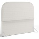 Ver imagem 1 de Cabeceira Cama Box Queen 160cm Orgânica Lanna W01 Bouclê Cru - Lyam Decor
