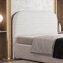 Ver imagem 2 de Cabeceira Cama Box Queen 160cm Orgânica Lanna W01 Bouclê Cru - Lyam Decor