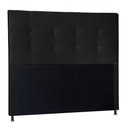 Ver imagem 3 de Cabeceira Casal 1,95M Berlim Suede Preto