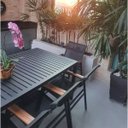 Ver imagem 2 de Jogo de Mesa Retangular 1,80x90 Aluminio + 6 Cadeiras Jantar Externa