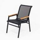 Ver imagem 4 de Jogo de Mesa Retangular 1,80x90 Aluminio + 6 Cadeiras Jantar Externa