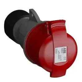Ver imagem 2 de Plug com Prensa Cabos 3p+t 380-415v 16a Ip44 6h Vermelho Abb