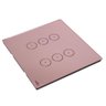 Interruptor Touch Tok Glass 6 Pads Wi-Fi Rose 4X4 - 1