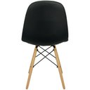 Ver imagem 4 de Cadeira Charles Eames Botonê Eiffel Wood Estofada Couro - Preta