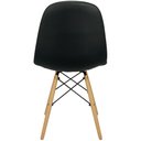 Ver imagem 4 de Cadeira Charles Eames Botonê Eiffel Wood Estofada Couro - Preta