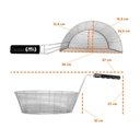 Ver imagem 3 de Cesto Multiuso Pequeno Esquerdo Galvanizado para Fritador Tfao 40 - Metalcubas