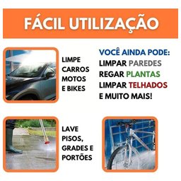Lavadora de Alta Pressão Mini Pistola Jato sem Fio Portátil - 7
