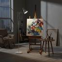 Ver mais imagens de Luminária de Chão Curva Articulada Branca