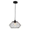 Ver imagem 1 de Lustre Pendente Luminaria Teto Decoraçao Flexivel Moderna Rustica Metal Aramado Sala Quarto