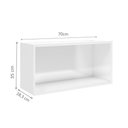 Ver imagem 4 de Armário Aéreo P/ Cozinha Múltipla 6000 C/ 2 Portas 70cm Branco - Bertolini