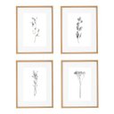 Ver imagem 2 de Quadro Decorativo Folhas Preto e Branco com Vidro e Paspatur 42,5 X 33 X 2 Cm | Formosinha