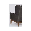 Ver imagem 6 de Poltrona Decorativa Realeza Base em Madeira Linho Marrom - Larbelle