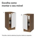 Ver imagem 4 de Balcão de Cozinha 35 cm 1 Porta (sem Tampo) Rustic/Branco Vik Madesa