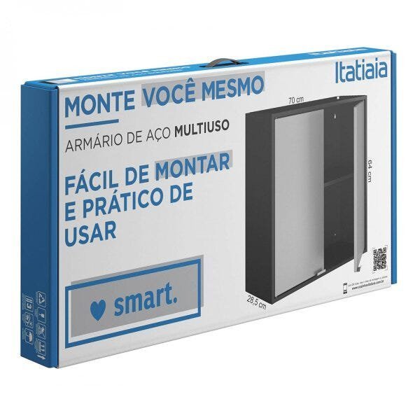 Armário Aéreo Multiuso Aço 2 Portas Smart Itatiaia - 4