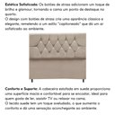 Ver imagem 4 de Cabeceira Estofada Cama Box Solteiro 90 Cm Suede Anitta Bege