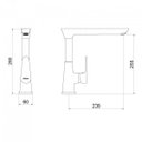 Ver imagem 3 de Misturador Monocomando de Cozinha 7009 C78 Minimal Advance Meber Metais Cromado