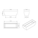 Ver imagem 3 de Floreira Retângular 25cmx78cmx30cm Japi