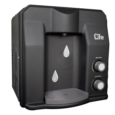 Purificador de Água Gelada Flex He Top Life Ph Alcalino Preto 220v