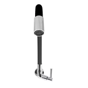 Ver imagem 3 de Torneira Abs Cromado Gourmet Silicone Flexível Preto Parede
