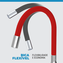 Ver imagem 5 de Torneira Abs Cromado Gourmet Silicone Flexível Preto Parede
