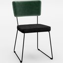 Ver imagem 3 de Kit 04 Cadeiras Decorativas Sala Jantar Allana L02 Facto Verde Musgo Linho Chumbo - Lyam Decor