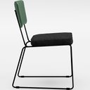 Ver imagem 7 de Kit 04 Cadeiras Decorativas Sala Jantar Allana L02 Facto Verde Musgo Linho Chumbo - Lyam Decor