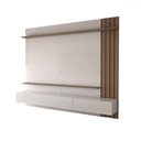 Ver imagem 3 de Painel para Tv até 70 Polegadas Christiania 3 Portas Ripado Amêndoa/off White Matte - Panorama Móvei