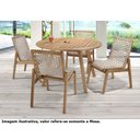 Ver imagem 2 de Mesa Redonda Tambau Stain Jatoba 120cm - 67827