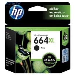 CARTUCHO HP 664XL (F6V31AB) PRETO ORIGINAL - 1