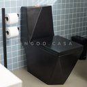 Ver imagem 5 de Vaso Sanitário Monobloco Opala Pingoo.casa - Preto