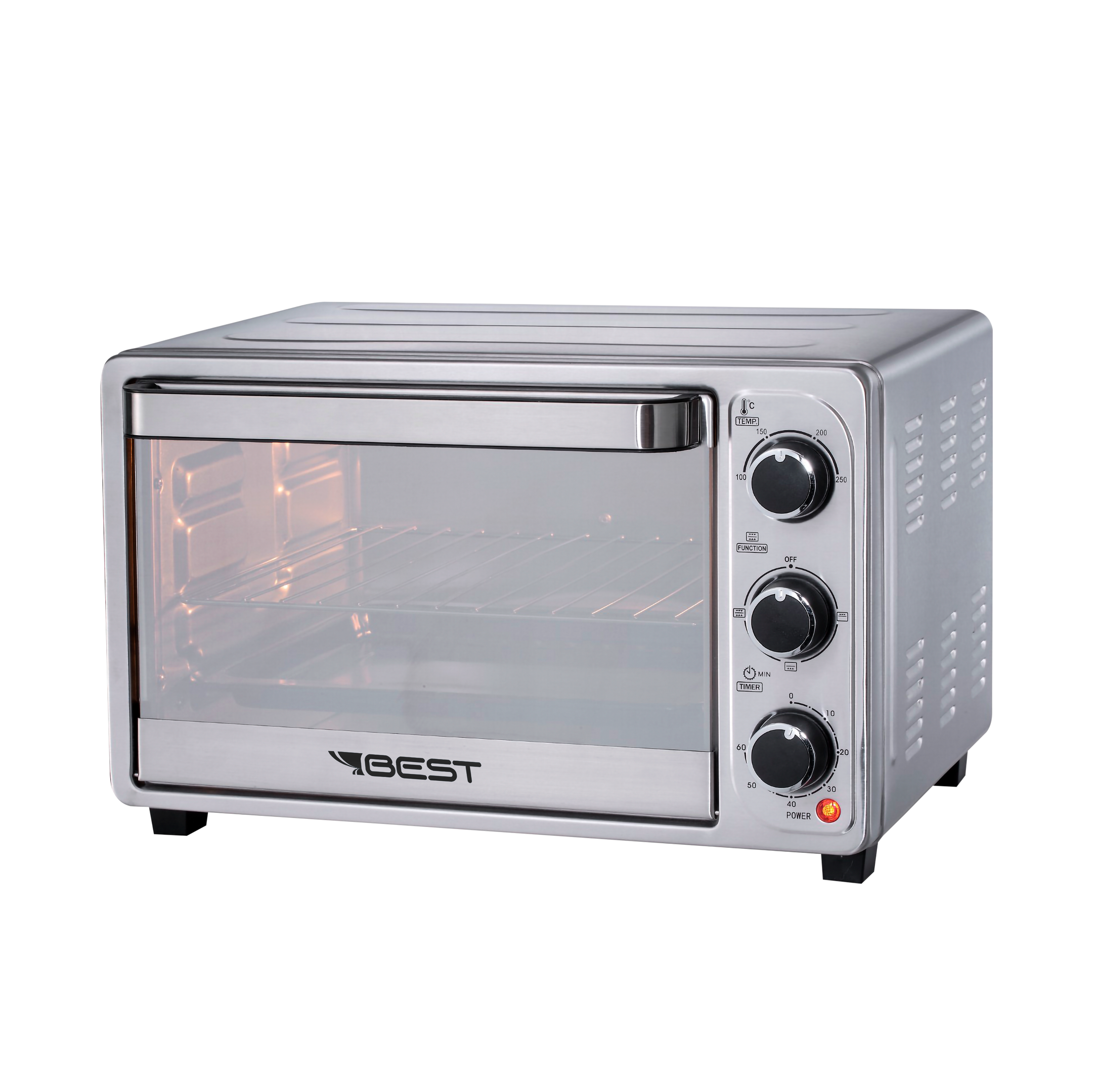 Forno Eletrico Moob 45l Preto Luz Interna (127)