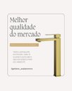 Ver imagem 7 de Torneira de Banheiro Lavabo Luxo Viena Monocomando Alta Aço Inox 304 Goldenx