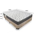 Ver imagem 4 de Cama Box Casal Suede + Colchão de Espuma D33 - Sereneprime - 138cm Bege