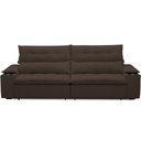 Ver imagem 6 de Sofá Retrátil Reclinável para Sala de Estar Living 250cm Ártico F04 Veludo Marrom - Lyam Decor