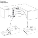 Ver imagem 4 de Conjunto Escritório Artany: Mesa Supreme e Estante c/ LED