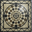 Ver imagem 1 de Piso em Mosaico Romano Semente de Girassol Colorato I 130cm