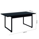Ver imagem 2 de Mesa com Bancos Estrutura de Ferro Ideal para Jantar Varanda:Preto