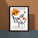 Ver imagem 2 de Quadro Poster Matisse Minimalista mulher 33x24cm:madeira Branca