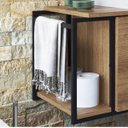 Ver imagem 2 de Gabinete Banheiro sem Cuba Armário Lavabo Porta Toalha L1019