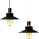 Ver imagem 1 de Kit 2 Pendentes Industrial 22 Cm Vintage Retro Nordic Loft