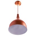 Ver imagem 1 de Lustre Pd Gota Pequena Alumínio 21cm Soquete E-27 Cobre