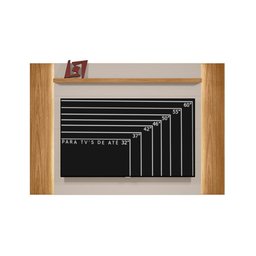 Painel De TV 60 Polegadas Com LED Extensível 180 E 199cm Nature Off White Pitomba Shop JM - 2