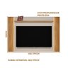 Painel De TV 60 Polegadas Com LED Extensível 180 E 199cm Nature Off White Pitomba Shop JM - 4
