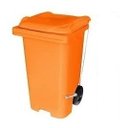 Ver imagem 5 de Lixeira Contêiner 120 Litros com Pedal Lateral Tipo Gari Cor:verde