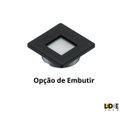 Ver imagem 5 de Kit 3 Spot LED Quadrado Sobrepor Embutir p/Móveis Nichos:Branco Frio/Preto